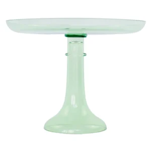 Estelle Colored Glass Cake Stand - Mint