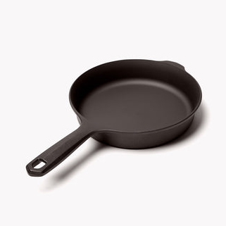 ELITE Black cast iron fish pan, Round, Capacity: 1 L