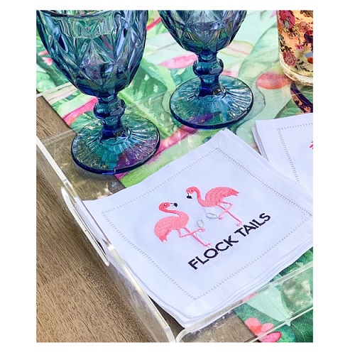 August Flock Tails Cocktail Napkins Berings