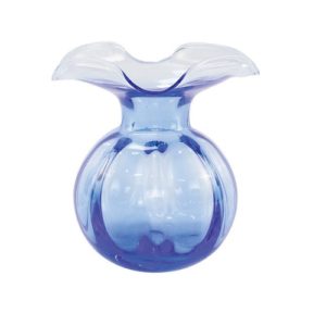 Vietri Hibiscus Medium Glass Cobalt Vase