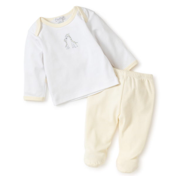 Kissy Kissy Giraffe Generations Footed Pant Set