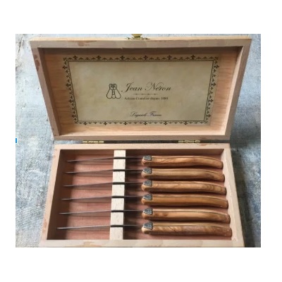Laguiole Olivewood Steak Knives (Set of 6)
