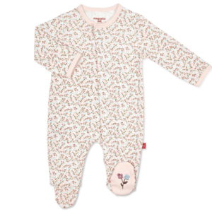 Magnetic Me Bedford Floral Organic Cotton Magnetic Footie