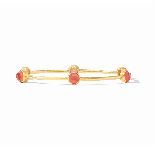 Julie Vos Milano Luxe Bangle - Iridescent Coral