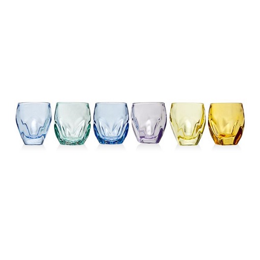 Godinger Stockholm Color Shot Glass Set/6
