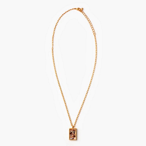 Brackish Tini Boho Feather Pendant Necklace