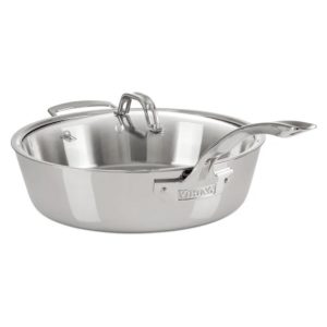 3.6 Quart Viking Stainless Steel Saute Pan with Lid