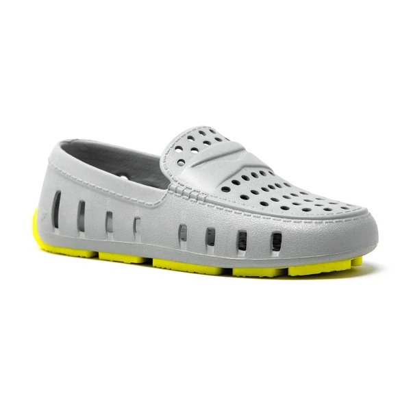 Kids Prodigy Driver Floafers - Harbor Mist Gray/Lemon Tonic