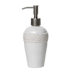 Juliska Le Panier Whitewash Ceramic Soap & Lotion Dispenser