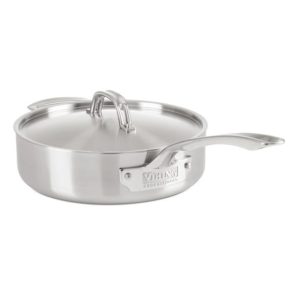 Viking 3.4 Qt. Professional Aluminum/Stainless Steel Saute Pan with Lid