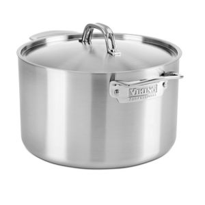 Viking Professional 5-Ply Stainless Steel Stockpot with Lid 8 Quart