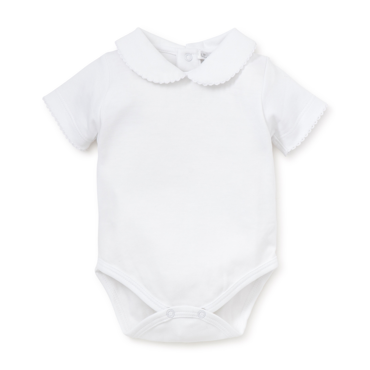 White Kissy Basics Bebe Collar Bodysuit Berings