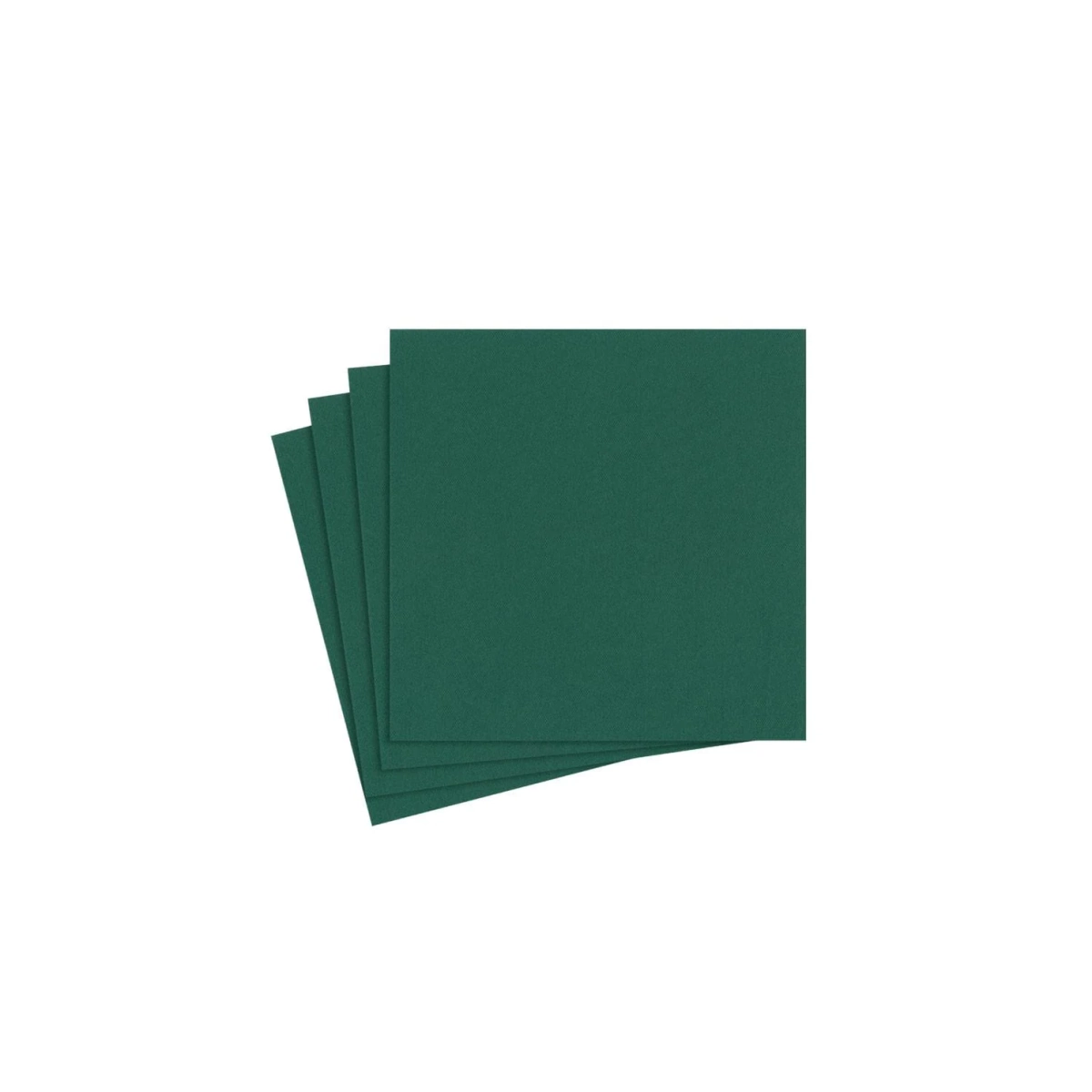 Caspari Paper Linen Cocktail Napkins - Hunter Green
