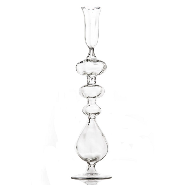 Clear Glass Candlestick