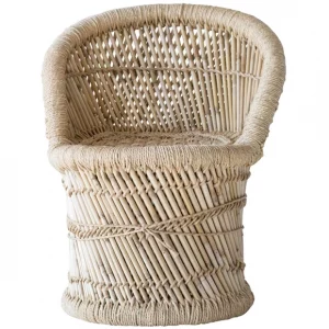 Creative Co-Op Woven Bamboo and Rope Chair