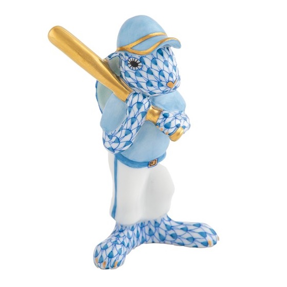 Herend Baseball Bunny - Blue