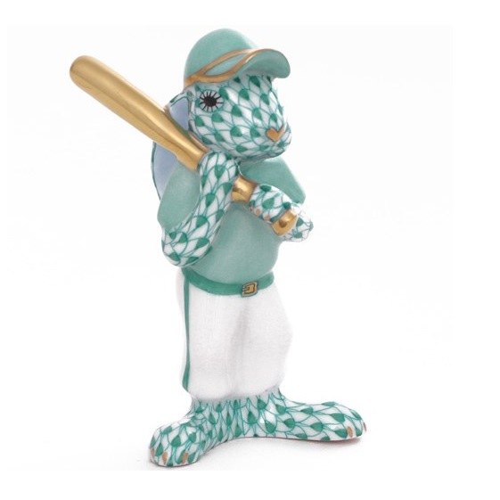 Herend Baseball Bunny - Green
