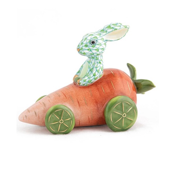 Herend Carrot Car Bunny - Key Lime