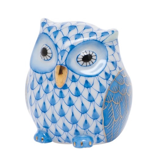Herend Owlet - Blue