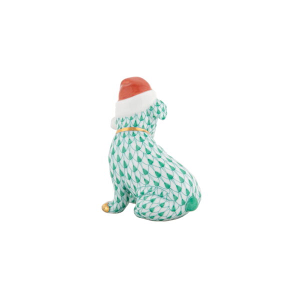 Herend Santa Puppy - Green2
