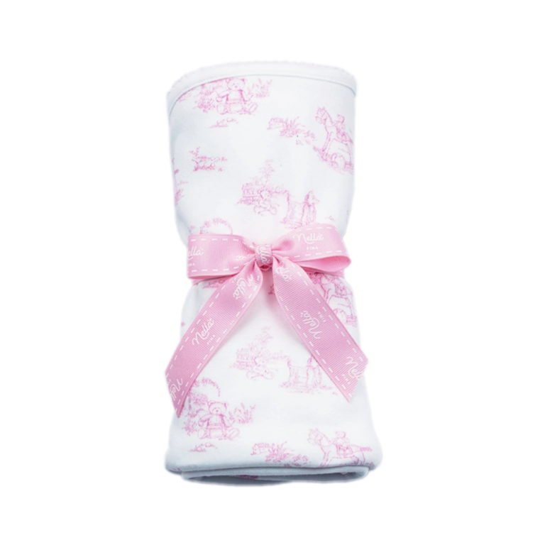 Nella Pima Pink Toile Blanket Berings