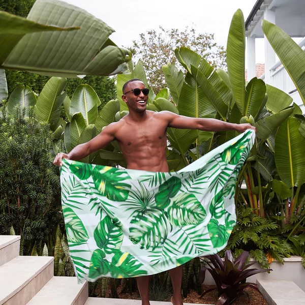 Botanical Palm Dreams Beach Towel