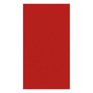 Paper Linen Solid Guest Towel Napkins in Red