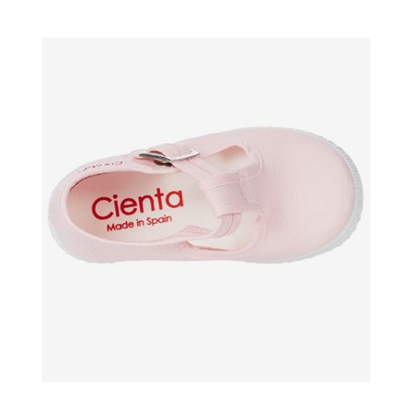 Cienta T Strap Sneaker - Light Pink