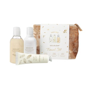 Thymes Goldleaf Travel Set with Beauty Bag