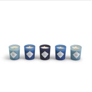 Blue Willow Set of 5 Scented Candles