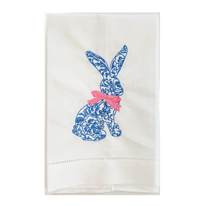 Chinoiserie Bunny Towel