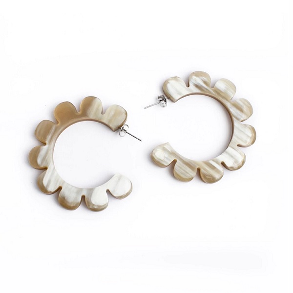 Flower Outline Hoops Flower Outline Hoops