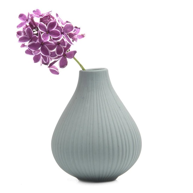 Frost Bud Vase - Peacock Green
