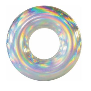 PoolCandy Holographic Ride-On Tube Pool Float
