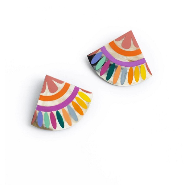 Rainbow Tile Earrings Rainbow Tile Earrings