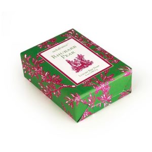 Rhubarb Pear Classic Toile Paper-Wrapped Bar Soap