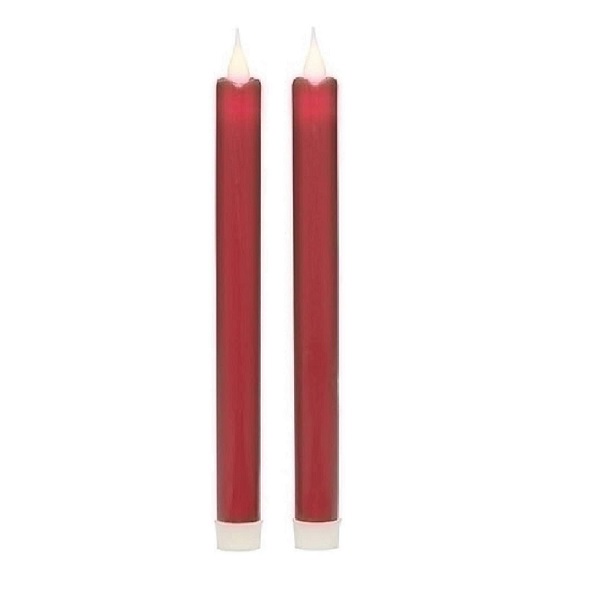 Roman 140001 Red Taper Candle Set