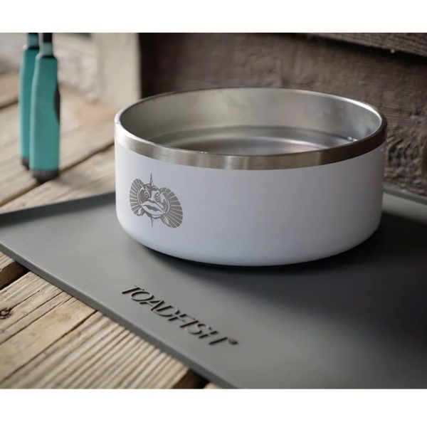 Toadfish Non-Tipping Dog Bowl - White