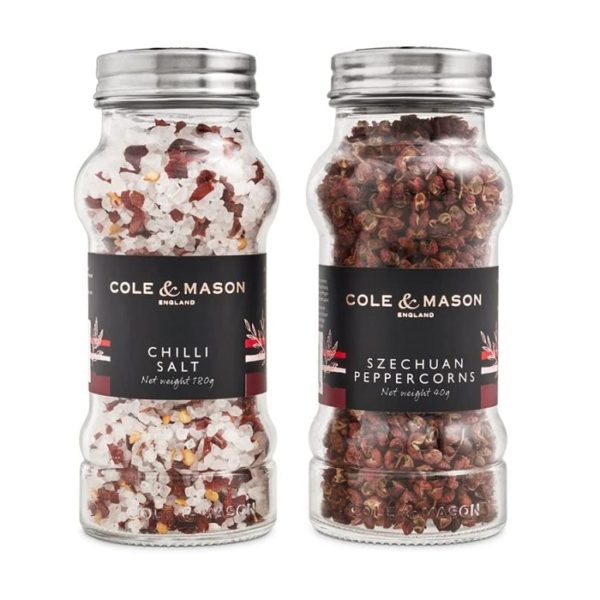 Premium Aromatic Salt & Pepper Refill Jars