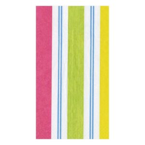Awning Stripe Paper Guest Towel Napkins in Bright Colors