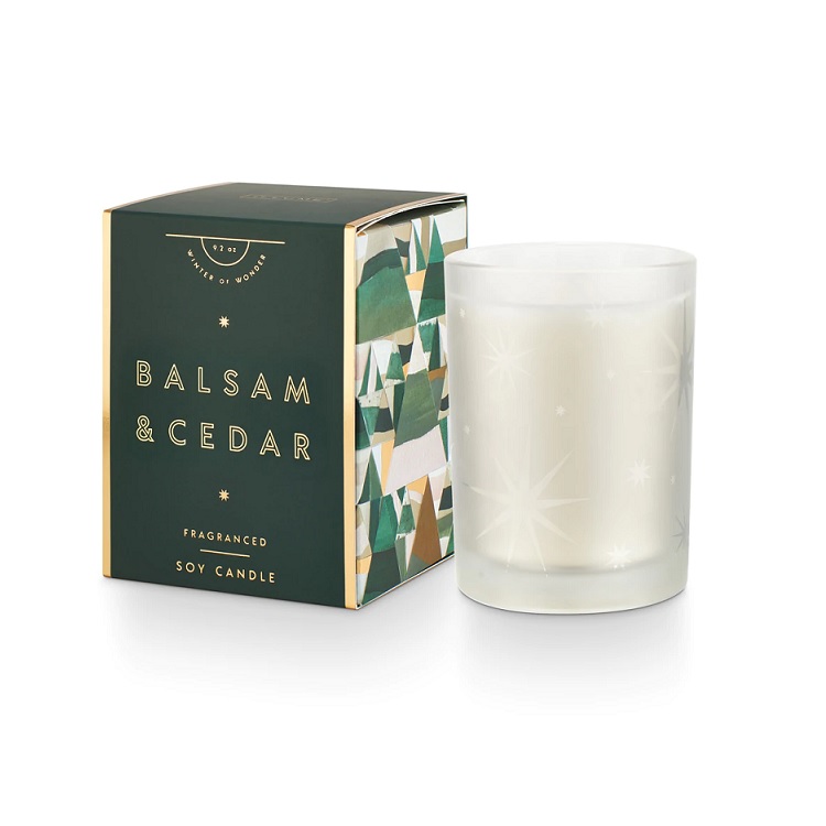 Balsam & Cedar Gifted Glass Candle - Thumbnail 2