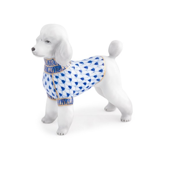 Herend Toy Poodle - Sapphire