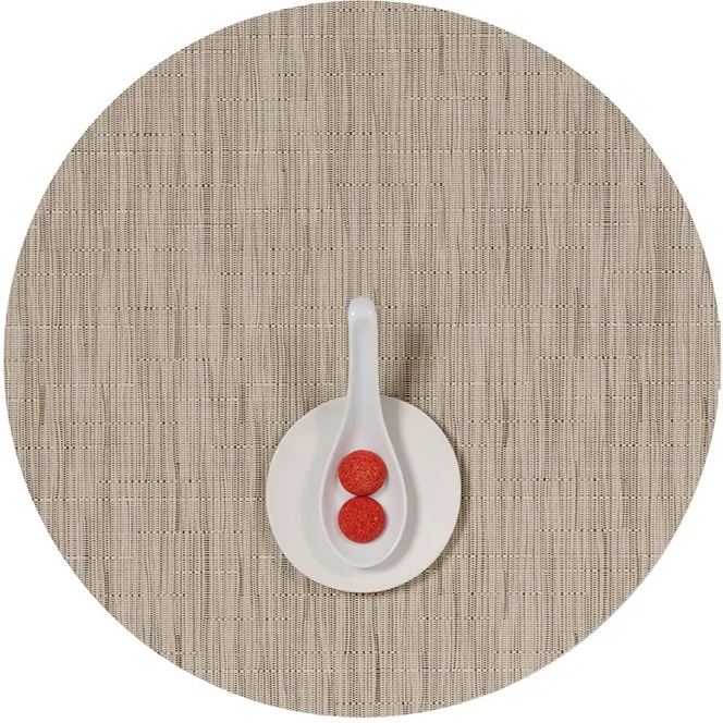 Chilewich Bamboo Round Placemat - Oat