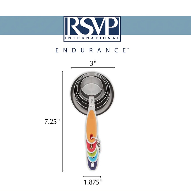 Rsvp Endurance Colorful Measuring Cup Set