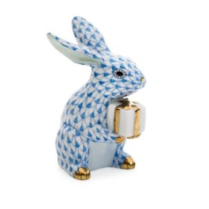 Herend Celebration Bunny - Blue