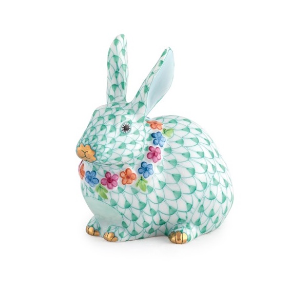 Herend Flower Bunny - Key Lime