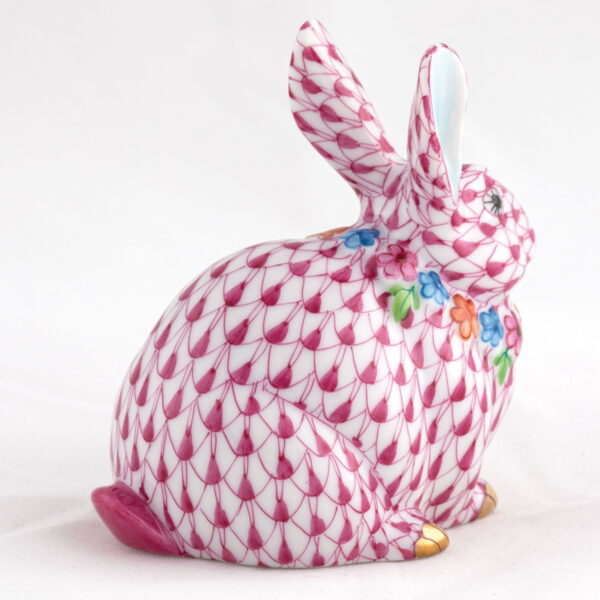 Herend Flower Bunny - Raspberry2