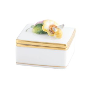 Herend Square Box with Honey Bee