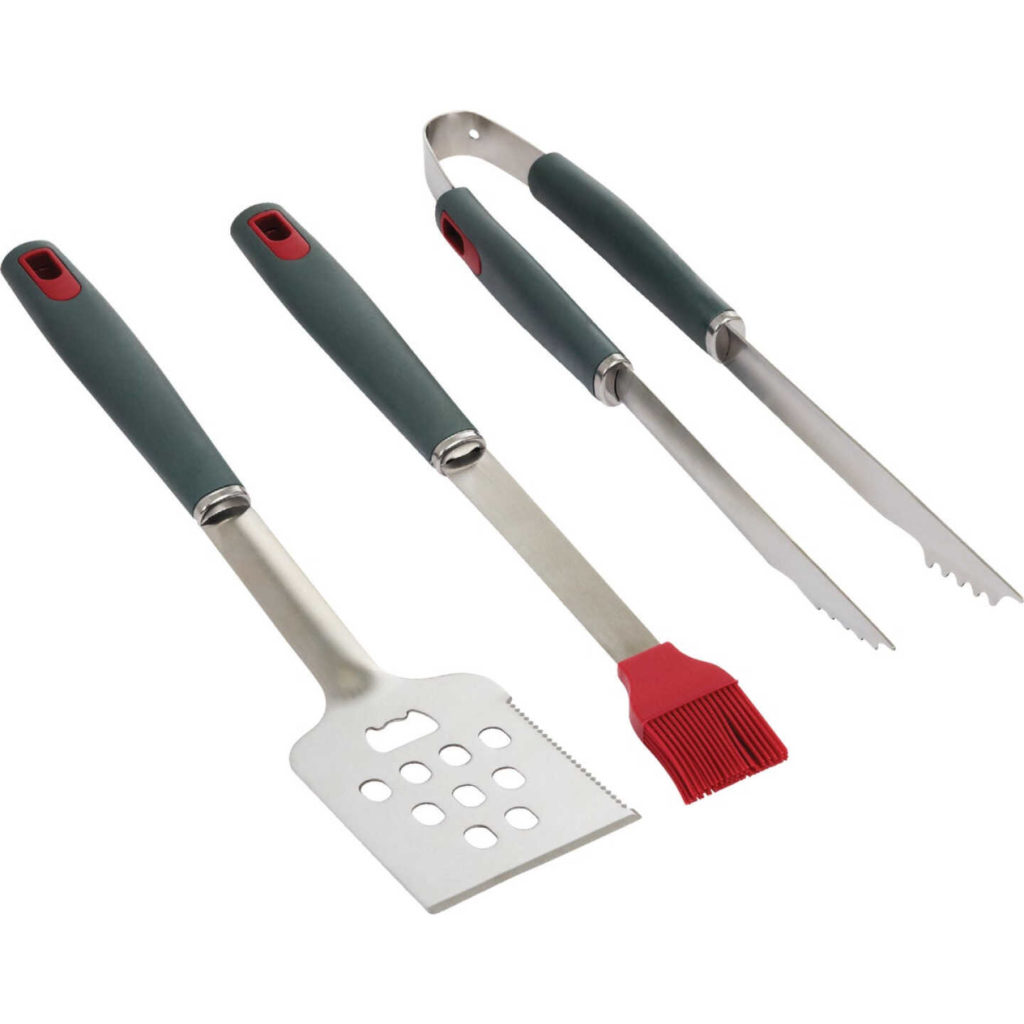 STAINLESS STEEL 3PC BBQ TOOL SET