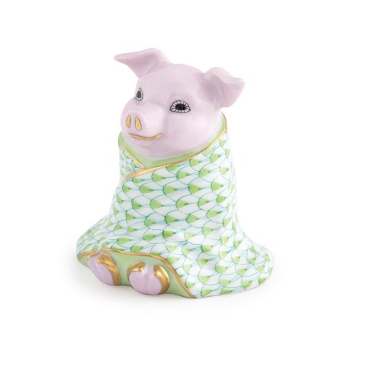 Herend Pig In A Blanket  - Key Lime